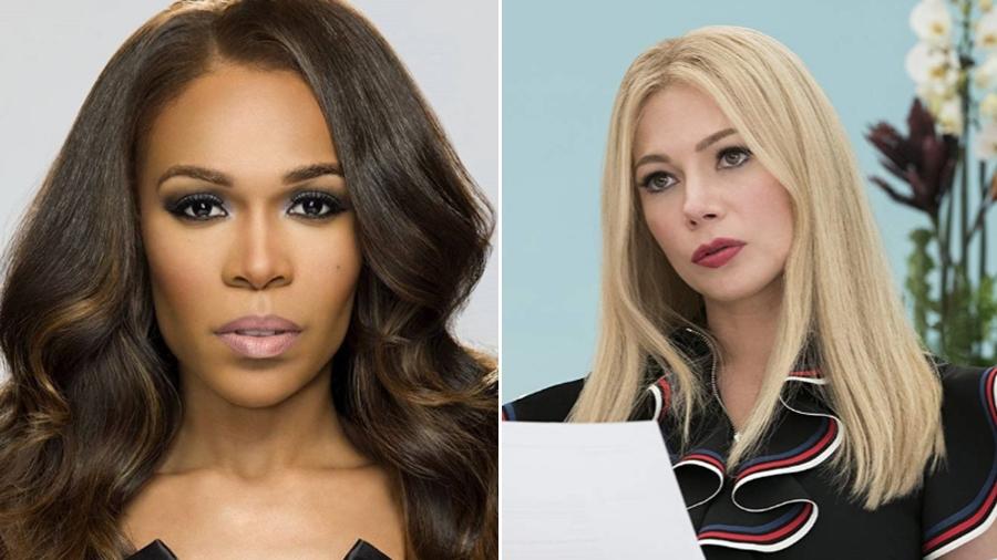 As duas Michelle Williams: à esquerda, a cantora; à direita, a atriz - Reprodução/Instagram e Divulgação/IMDb