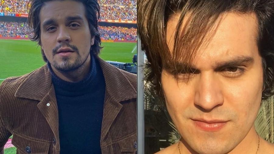 Luan Santana, antes e depois da barba feita - Reprodução/Instagram