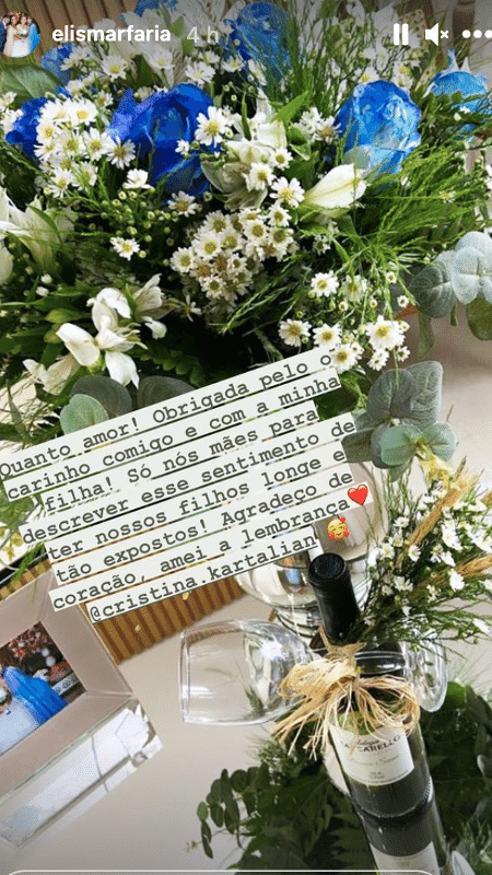 BBB 21: Mãe de Fiuk envia flores para mãe de Thaís - Reprodução/Instagram - Reprodução/Instagram