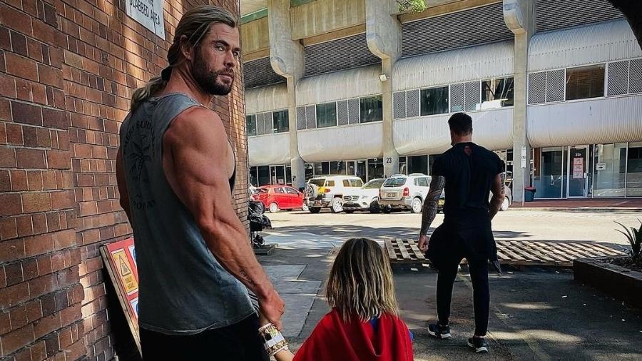 Chris Hemsworth diz que filho sonha em ser o Superman - Reprodução/Instagram
