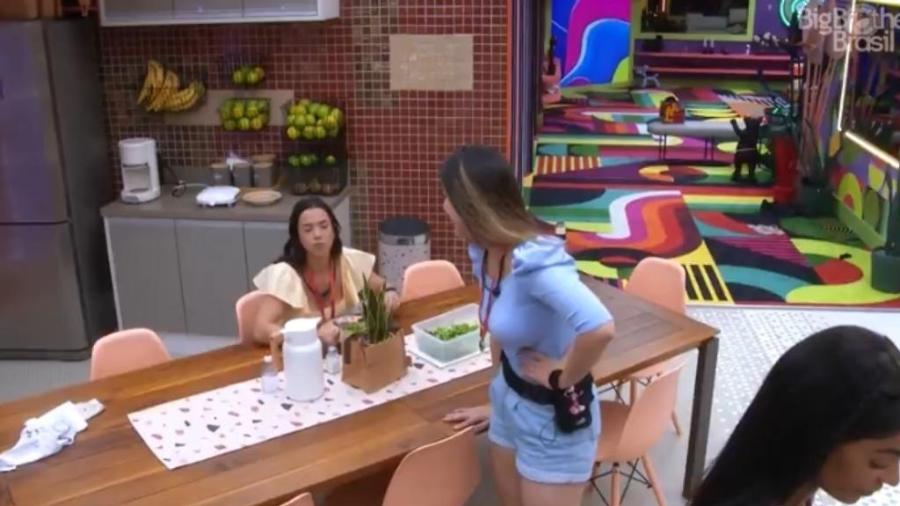 BBB 22: Larissa almoçando na xepa - Reprodução/Globoplay