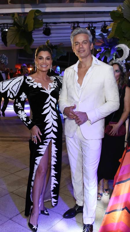 Flávia Alessandra e Otaviano Costa no Baile da Vogue - Roberto Filho/Brazil News - Roberto Filho/Brazil News