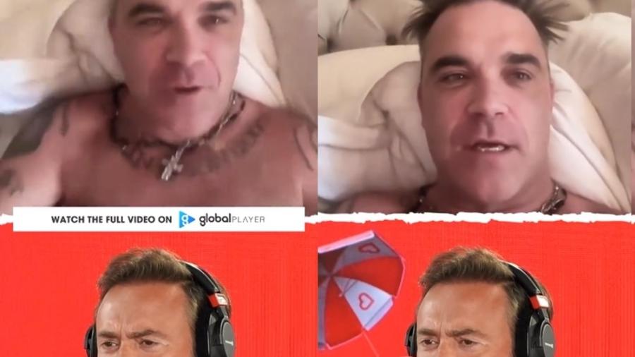 Robbie Williams dá entrevista nu: "Pessoas precisam ser mais autênticas" - Reprodução/Twitter