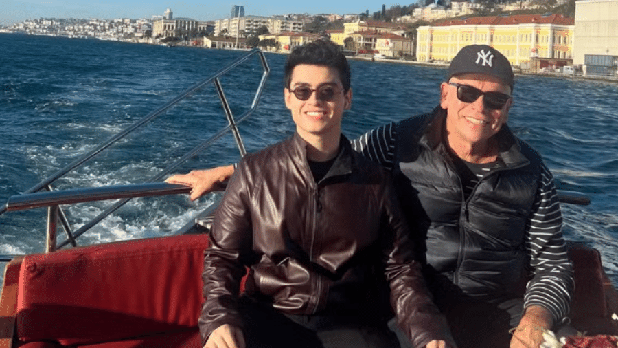 Leandro Karnal e Vítor Fadul durante passeio romântico na Turquia