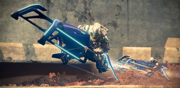 Última das novidades de "Destiny" são as corridas com os sparrows, espécie de motos do game - Divulgação