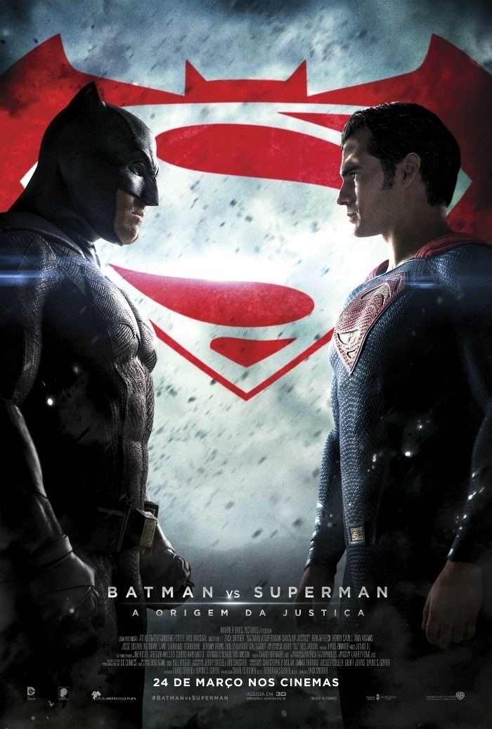 Pôster do filme ''Batman vs Superman: A Origem da Justiça'' - Divulgação