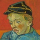 Vincent Van Gogh, O Escolar (o filho do carteiro - Gamin au Képi), 1888, óleo sobre tela, 63 x 54 cm - Acervo do Masp