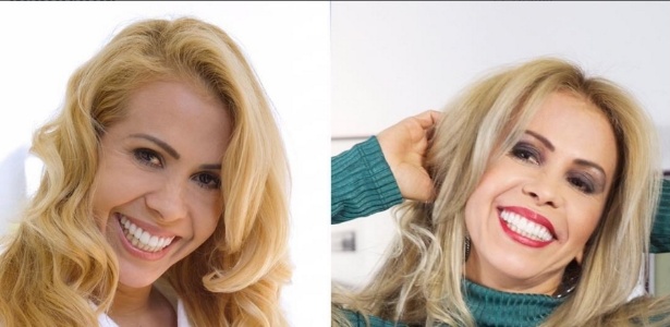 Joelma muda visual e aparece loira platinada (direita) - Reprodução /Instagram /garnierbrasil