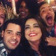 Thiago Rocha, Fabiola Reipert com o namorado, Marcos Souza, e Julie Alves prestigiam a festa de Sonia Abrão - Reprodução/Instagram