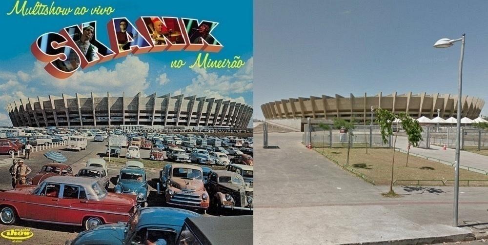 Antes e depoisAntes e depois das capas de discos nacionais - Reprodução/Google Street View