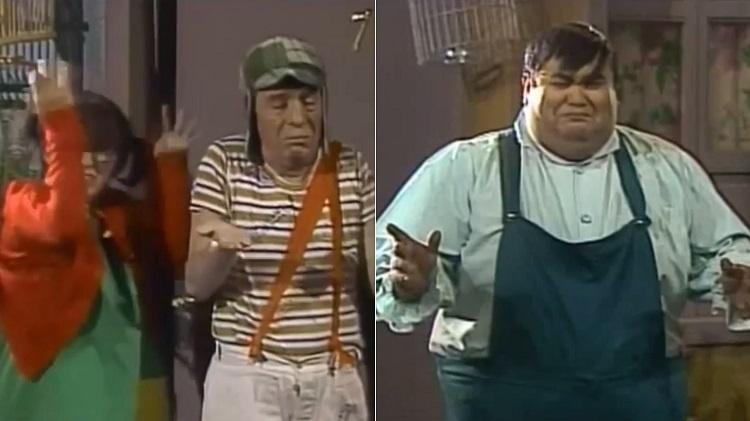 Chiquinha, Chaves e Nhonho se molham em episódio de "Chaves" inédito no Brasil - Montagem/Reprodução - Montagem/Reprodução