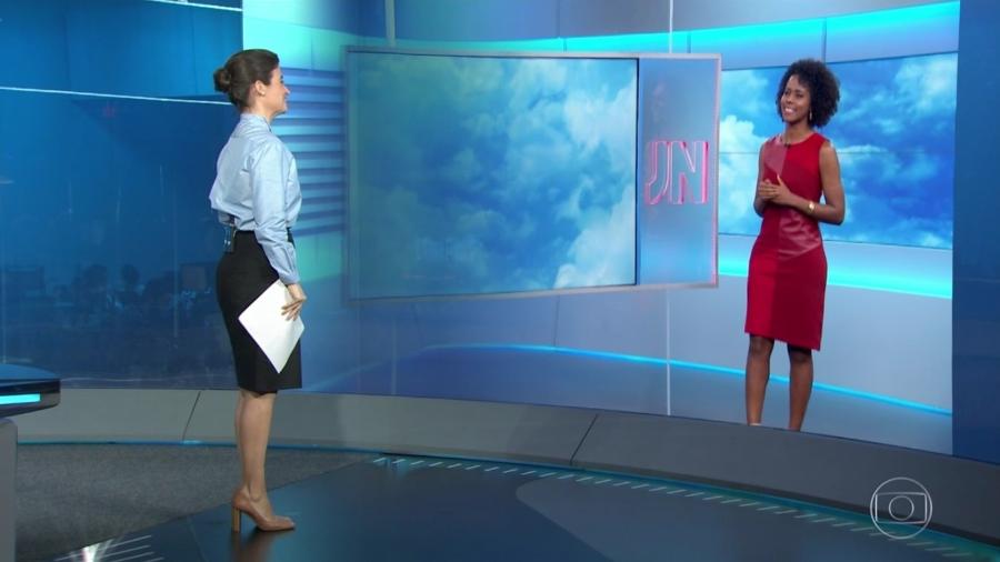 Maria Júlia Coutinho retorna à previsão do "Jornal Nacional" após um mês de férias - Reprodução/TV Globo
