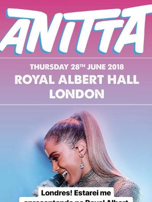 Anitta anuncia show em Londres - Reprodução/Instagram