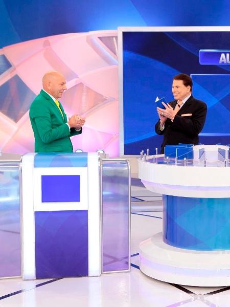 Silvio Santos comanda o Jogo das 3 Pistas com Luciano Hang e Sylvia Design - Lourival Ribeiro/SBT - Lourival Ribeiro/SBT