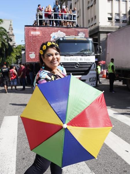 Fabiana Karla no bloco Chora, me Liga. que acontece no centro do Rio de Janeiro - Ricardo Borges/UOL