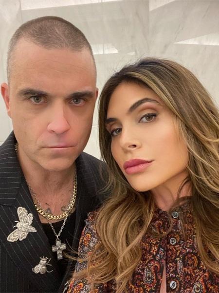Robbie Williams e Ayda Field - Reprodução/Instagram
