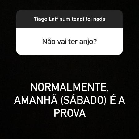 BBB 21: Tiago Leifert confirma prova do anjo - Reprodução / Instagram - Reprodução / Instagram