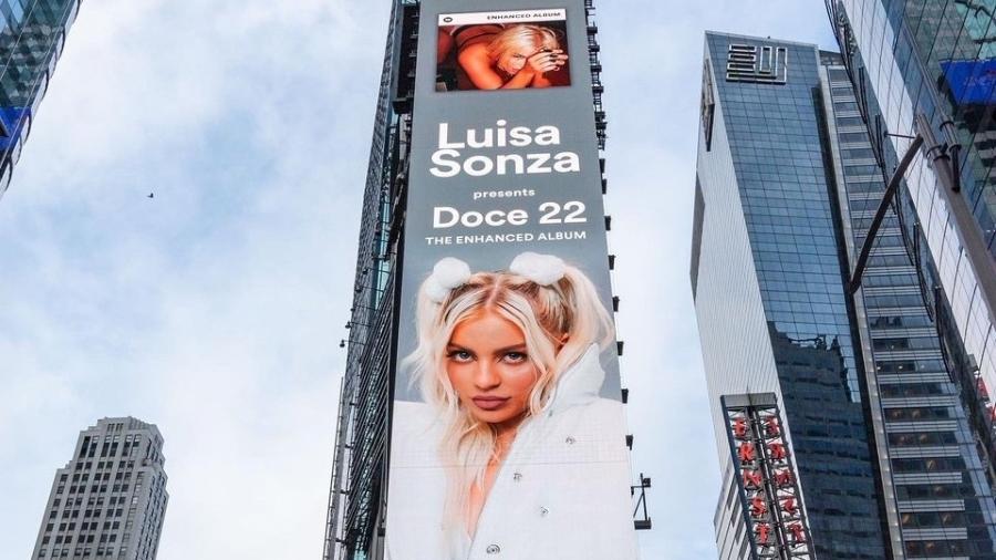 Luísa Sonza celebrou a estreia do seu álbum "Doce 22", a maior estreia nacional de um álbum no Spotify - Reprodução/Twitter