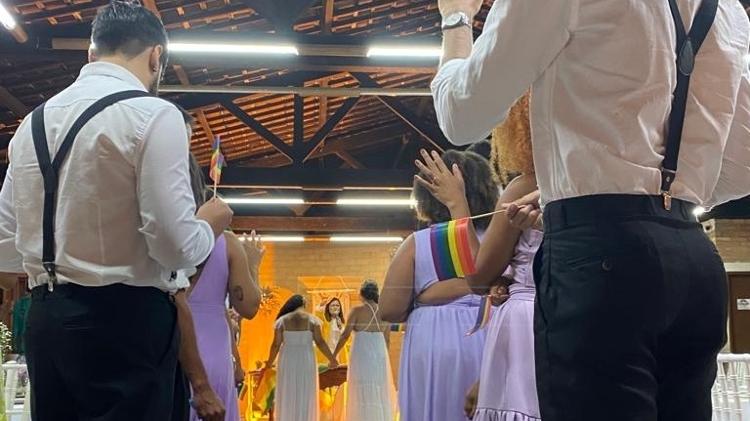 Padrinhos e madrinhas e oração especial - Arquivo pessoal - Arquivo pessoal