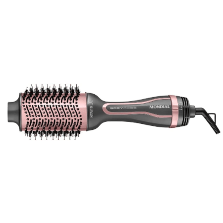 Escova Secadora Keratin Grafite/Golden Rose - Bivolt 1200W, MONDIAL - Divulgação - Divulgação