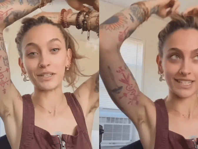 Paris Jackson rebate críticas após mostrar pelos na axila em vídeo