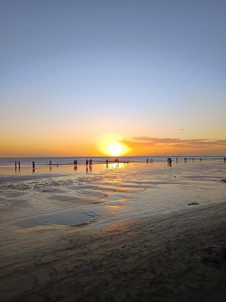 Vilmar fotografou pôr do sol na praia de Jeri