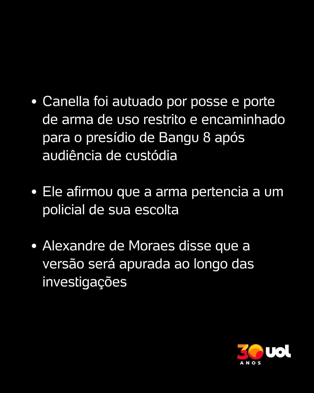 Moraes concede  liberdade a Márcio Canella  após prisão com fuzil - undefined