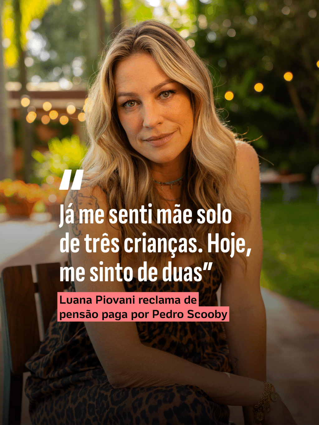 Luana Piovani reclama de pensão paga por Pedro Scooby: "Mãe solo"