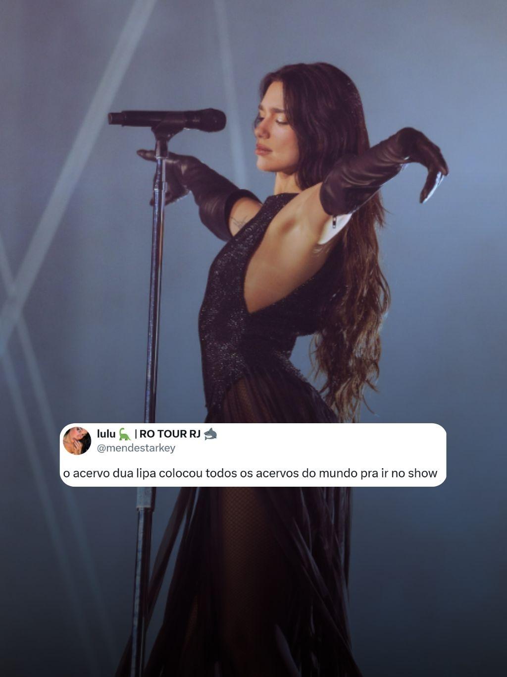 Dua Lipa: veja os melhores memes do primeiro show em São Paulo  - undefined