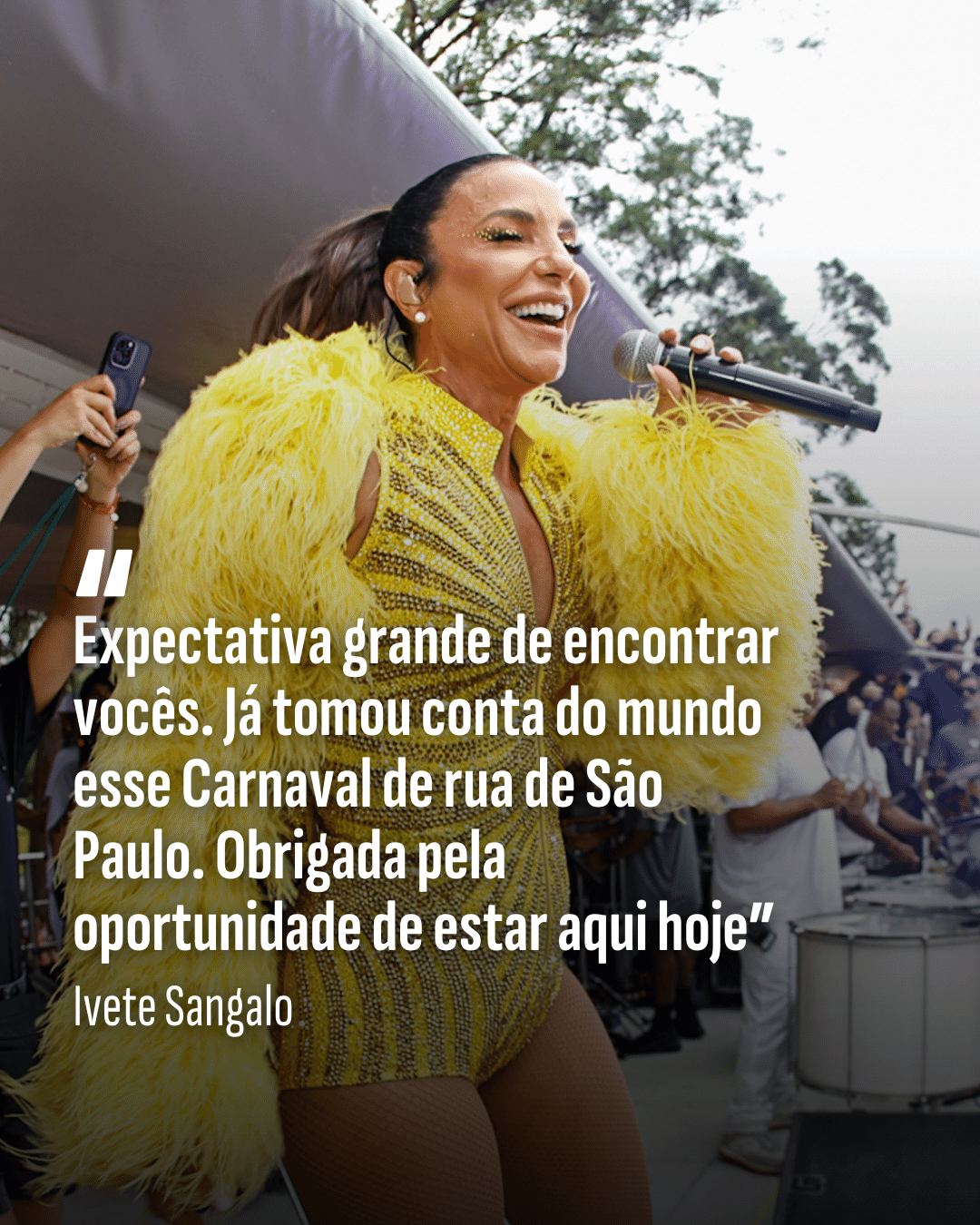 Ivete estreia no carnaval de rua de SP com Ibirapuera lotado antes das 8h - undefined