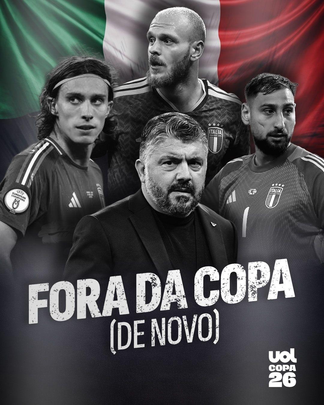 Itália fica fora da terceira Copa do Mundo seguida: O resultados da repescagem do mundial