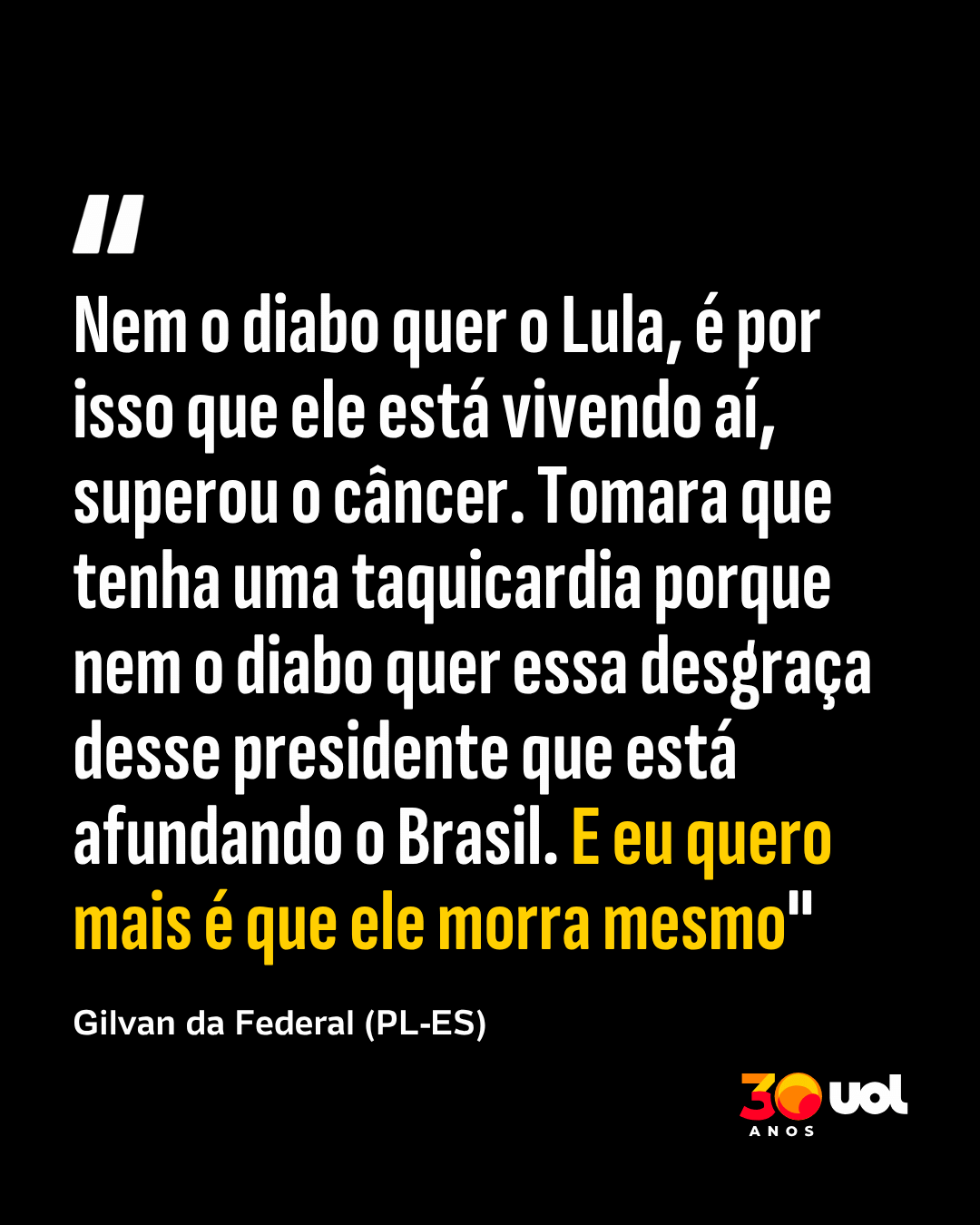 Deputado bolsonarista que desejou morte de Lula vira réu no STF - undefined