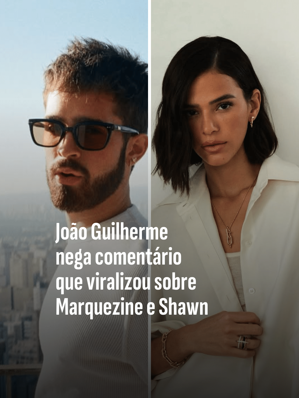João Guilherme nega comentário que viralizou sobre Marquezine e Shawn