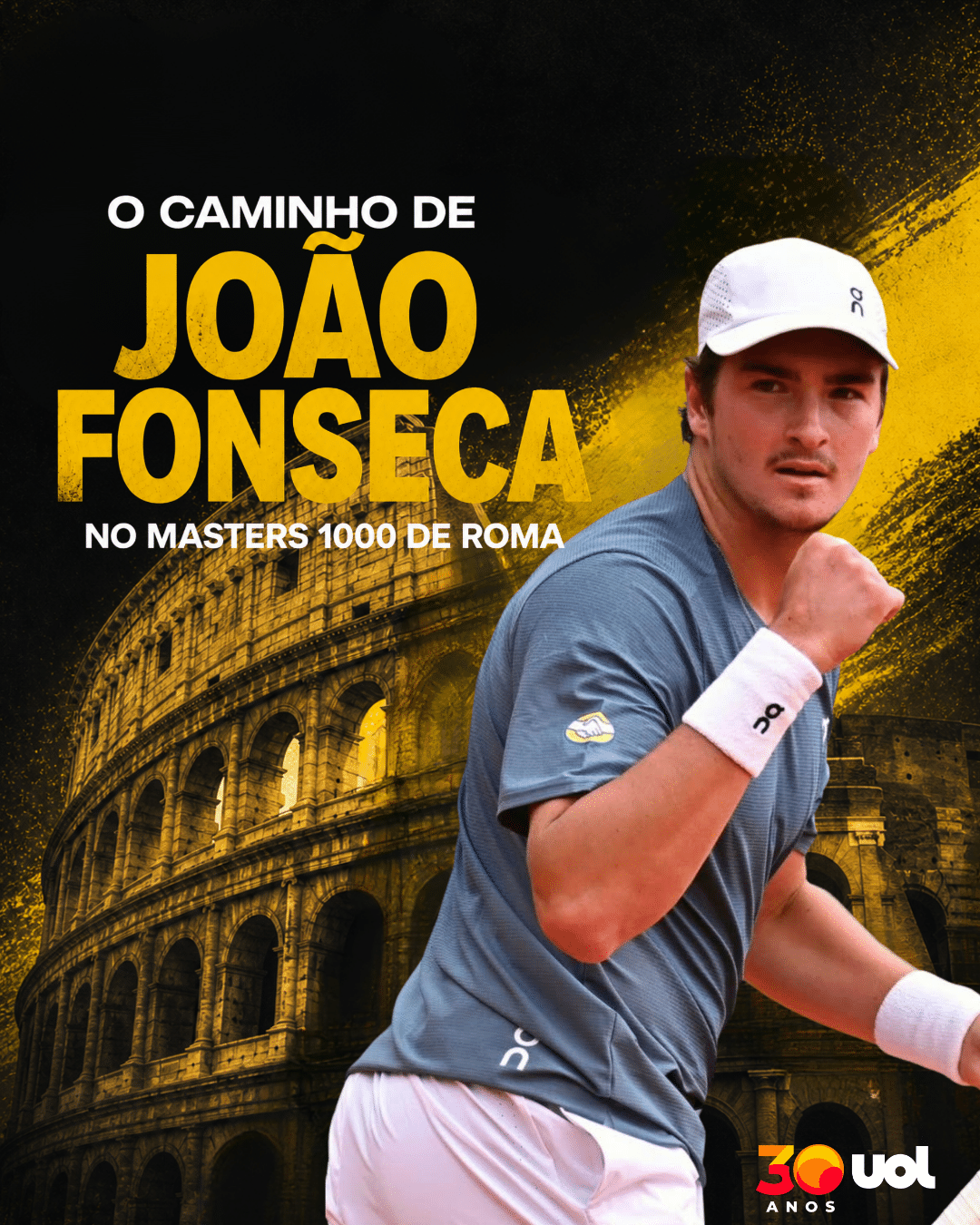 Tênis: João Fonseca sobe no ranking e conhece caminho no Masters de Roma