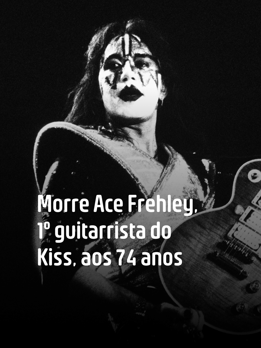 Morre Ace Frehley, primeiro guitarrista do Kiss, aos 74 anos