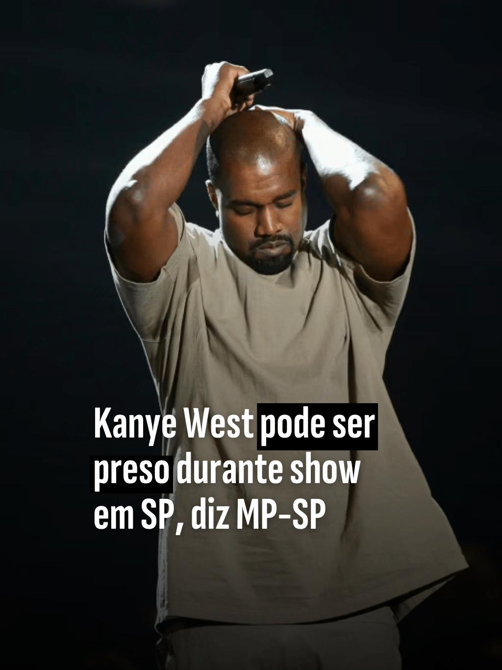 Kanye West pode ser preso durante show em SP, diz MP-SP