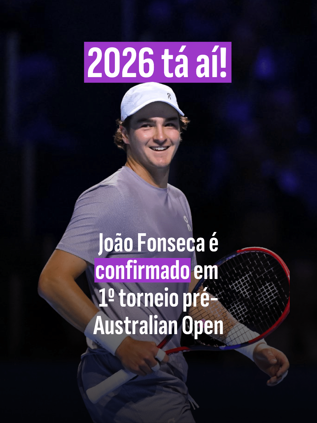 João Fonseca é confirmado em 1º torneio pré-Australian Open