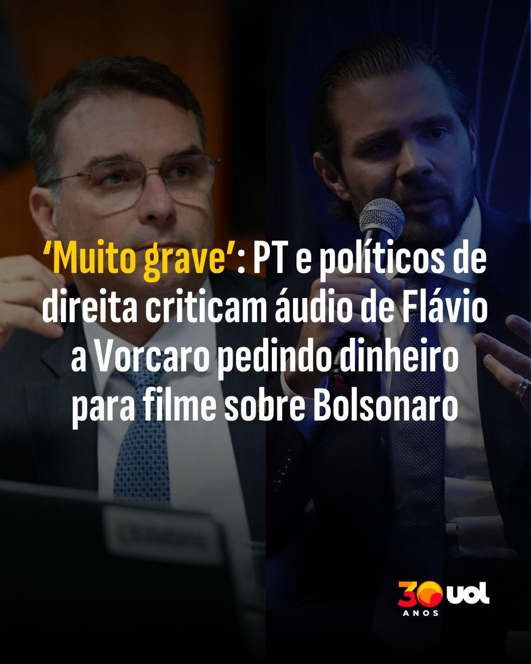 Flávio pediu dinheiro a Vorcaro para filme sobre Jair Bolsonaro - undefined