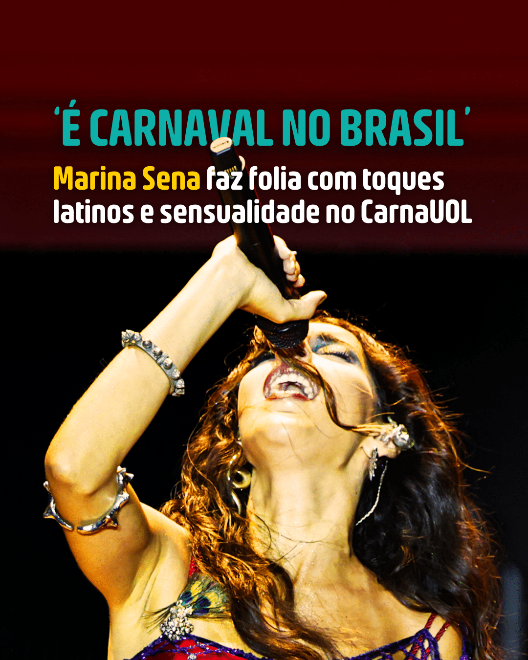 'É Carnaval no Brasil': Marina Sena invade CarnaUOL em viagem pela folia - undefined