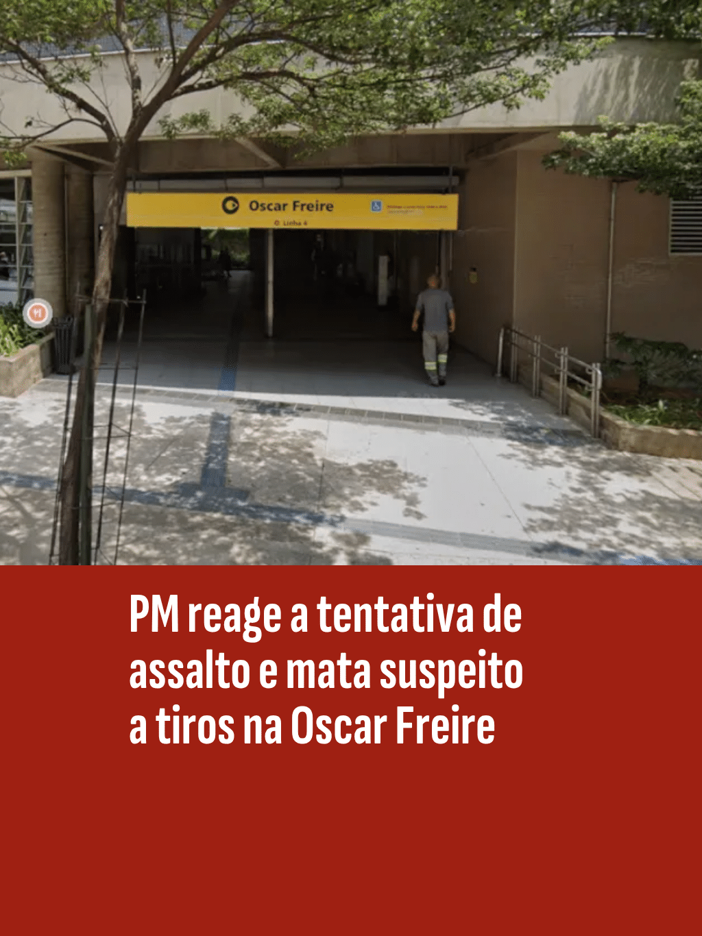 PM reage a tentativa de assalto e mata suspeito a tiros na Oscar Freire