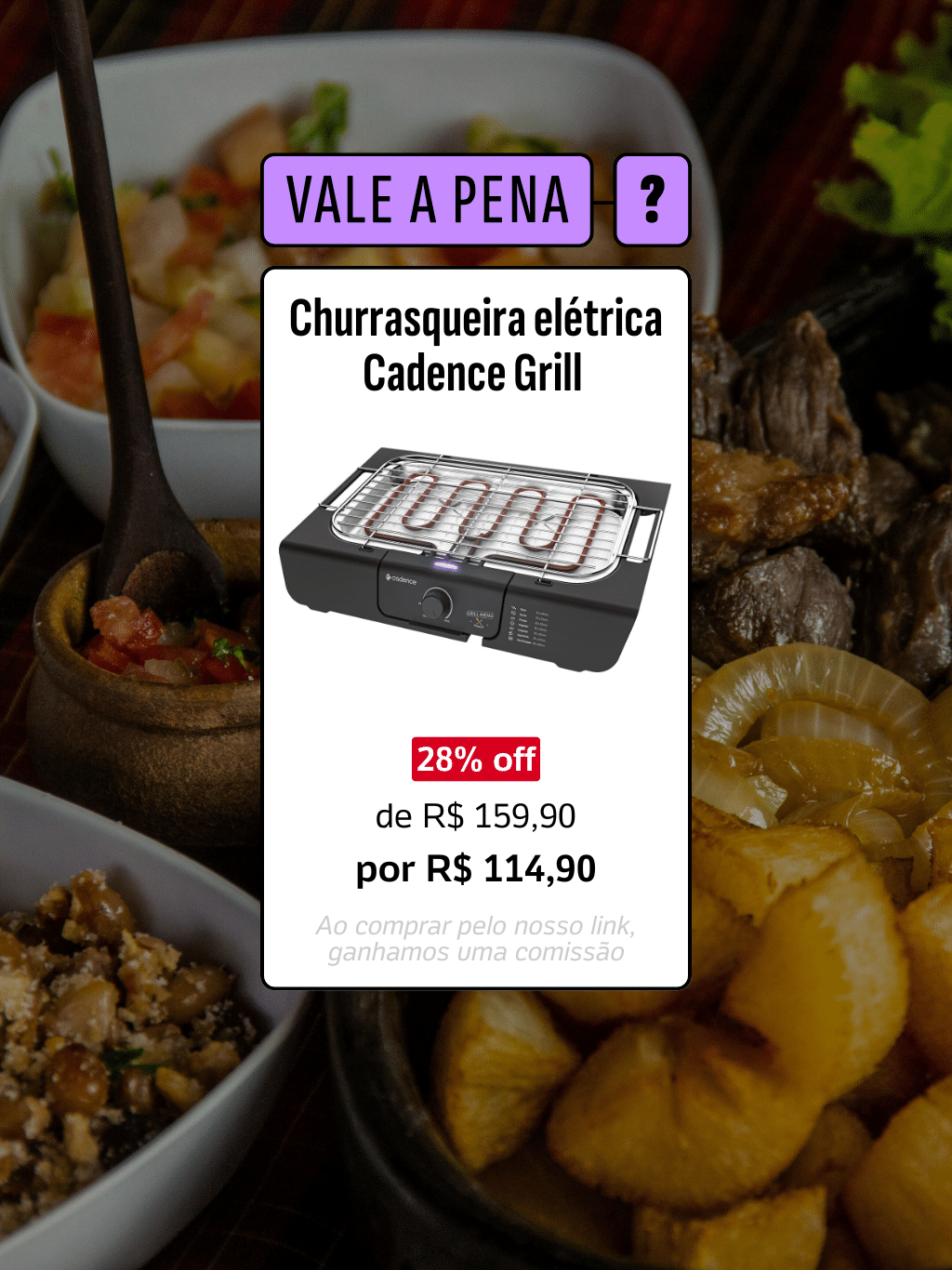 09.11.25 - Guia de Compras: Churrasqueira elétrica Cadence Grill