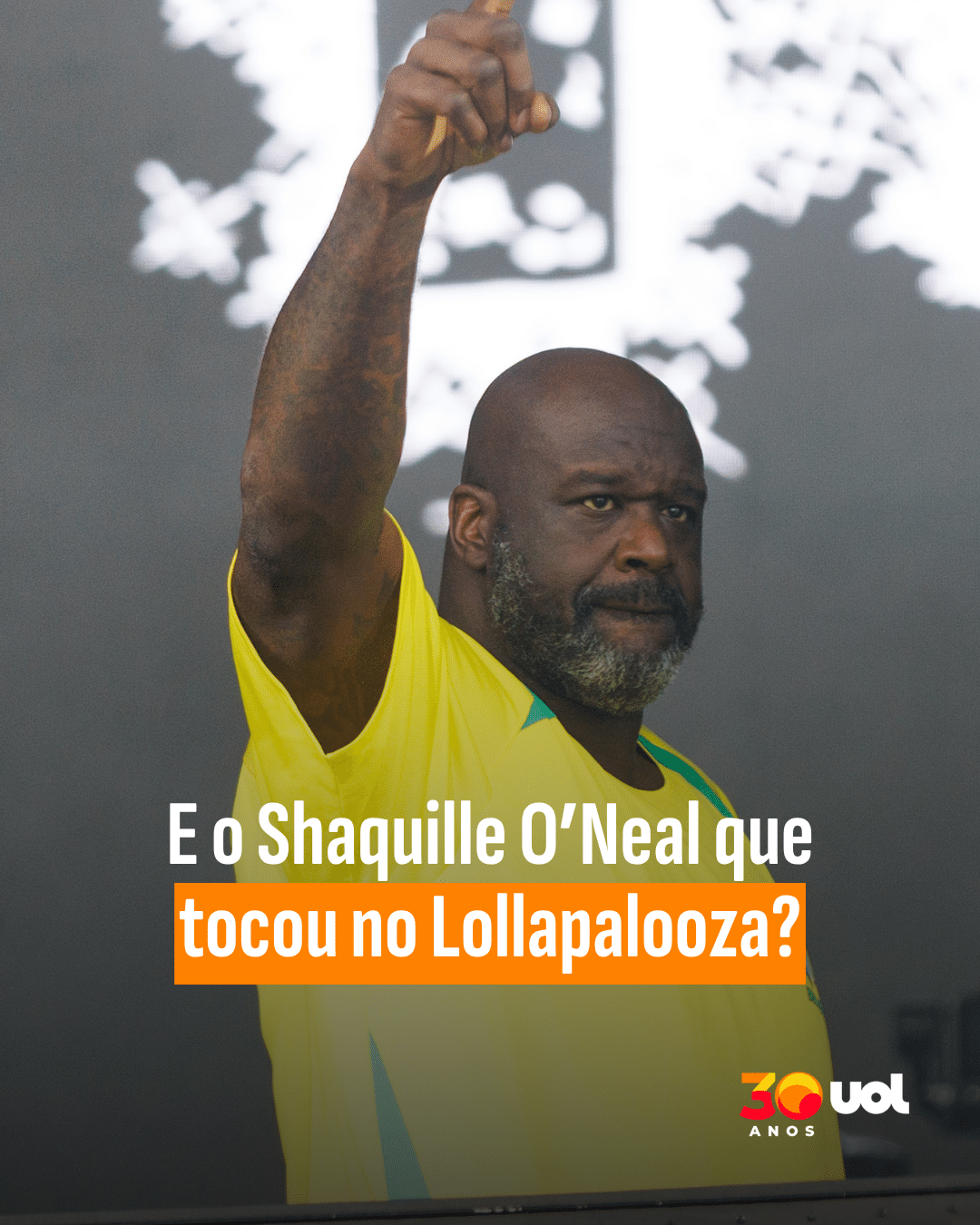 Astro do basquete, Shaquille O'Neal se apresenta no Lollapalooza