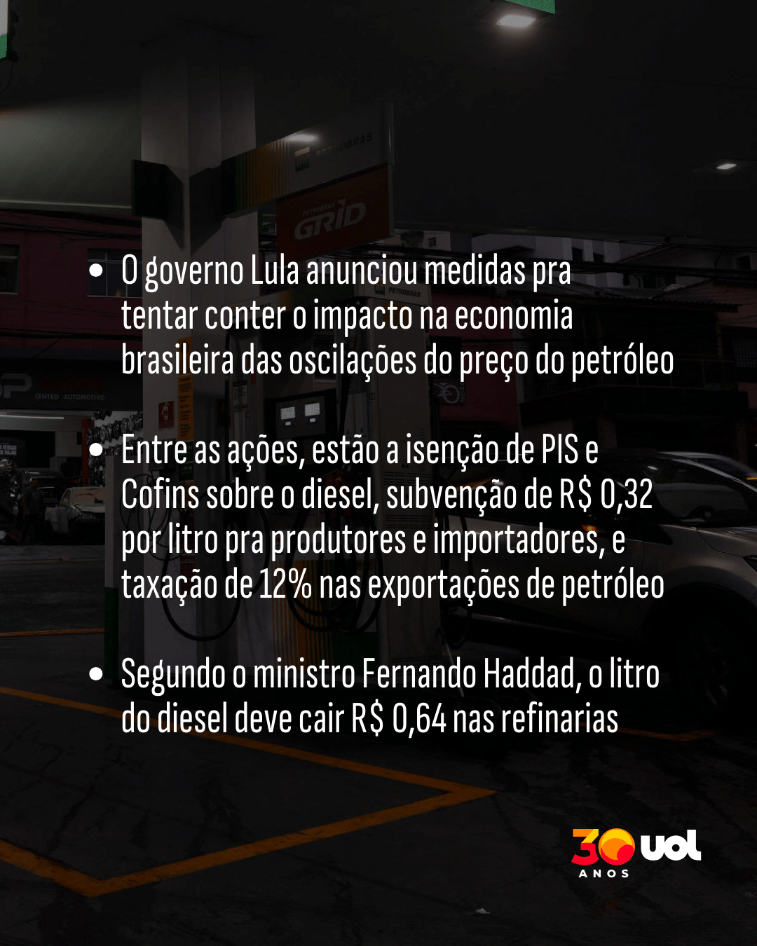 Governo zera impostos sobre diesel para conter alta do preço do petróleo - undefined