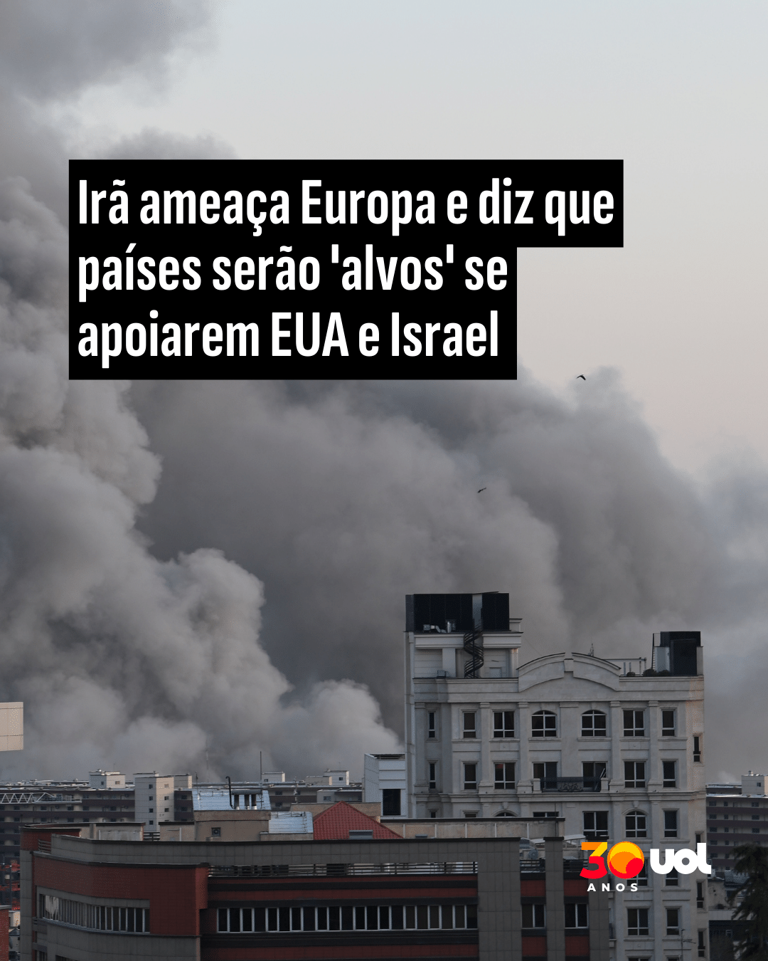Irã ameaça Europa e diz que países serão 'alvos' se apoiarem EUA e Israel - undefined
