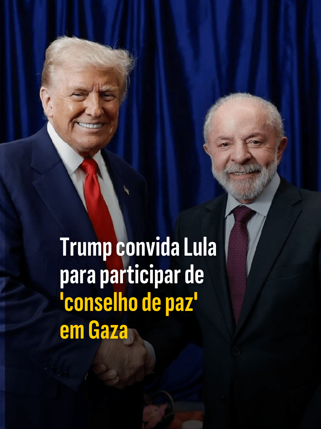 Trump convida Lula para conselho de paz de Gaza