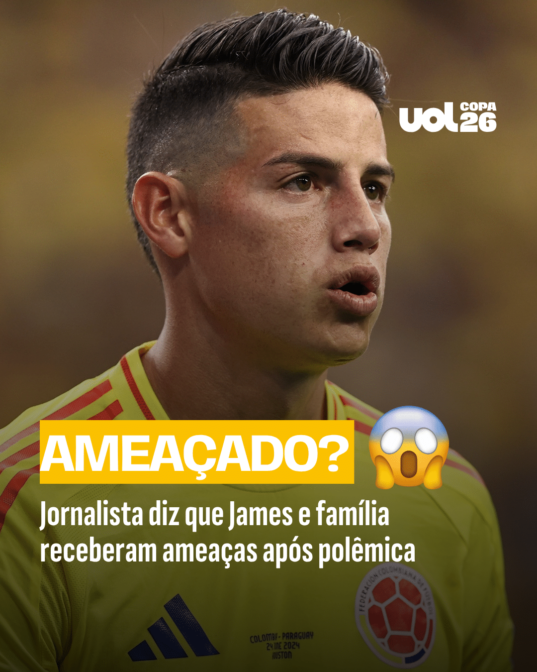 1 - Jornalista diz que James e família sofreram ameaças após episódio com filha de presidente - undefined