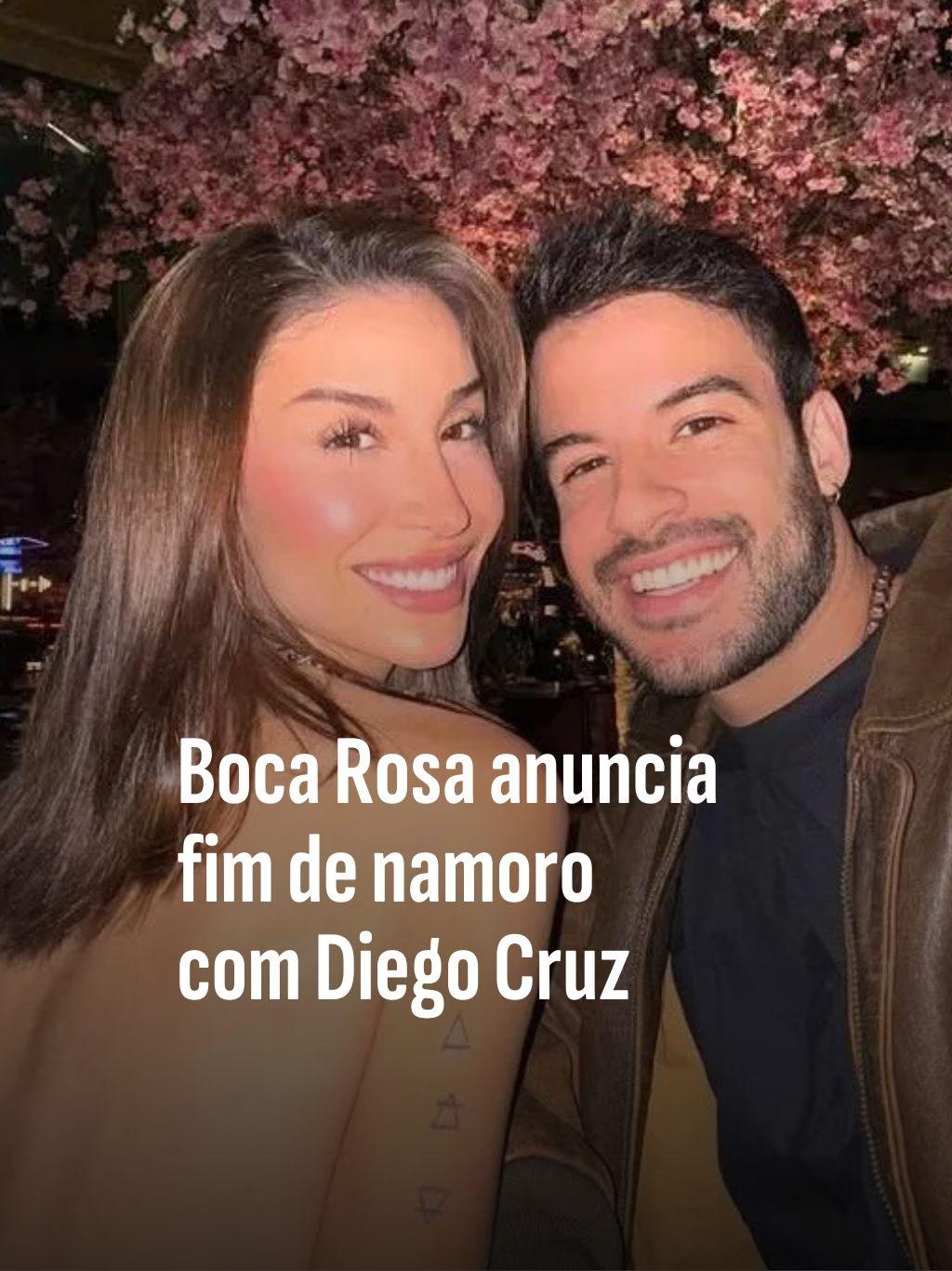 Boca Rosa anuncia fim de namoro com Diego Cruz