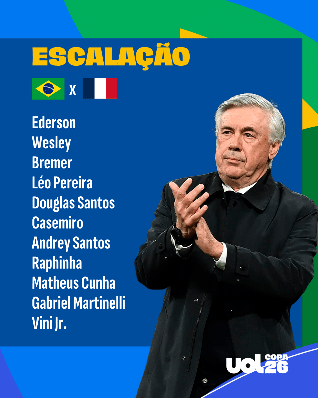 Brasil tem Martinelli e Bremer como titulares contra a França; veja escalação