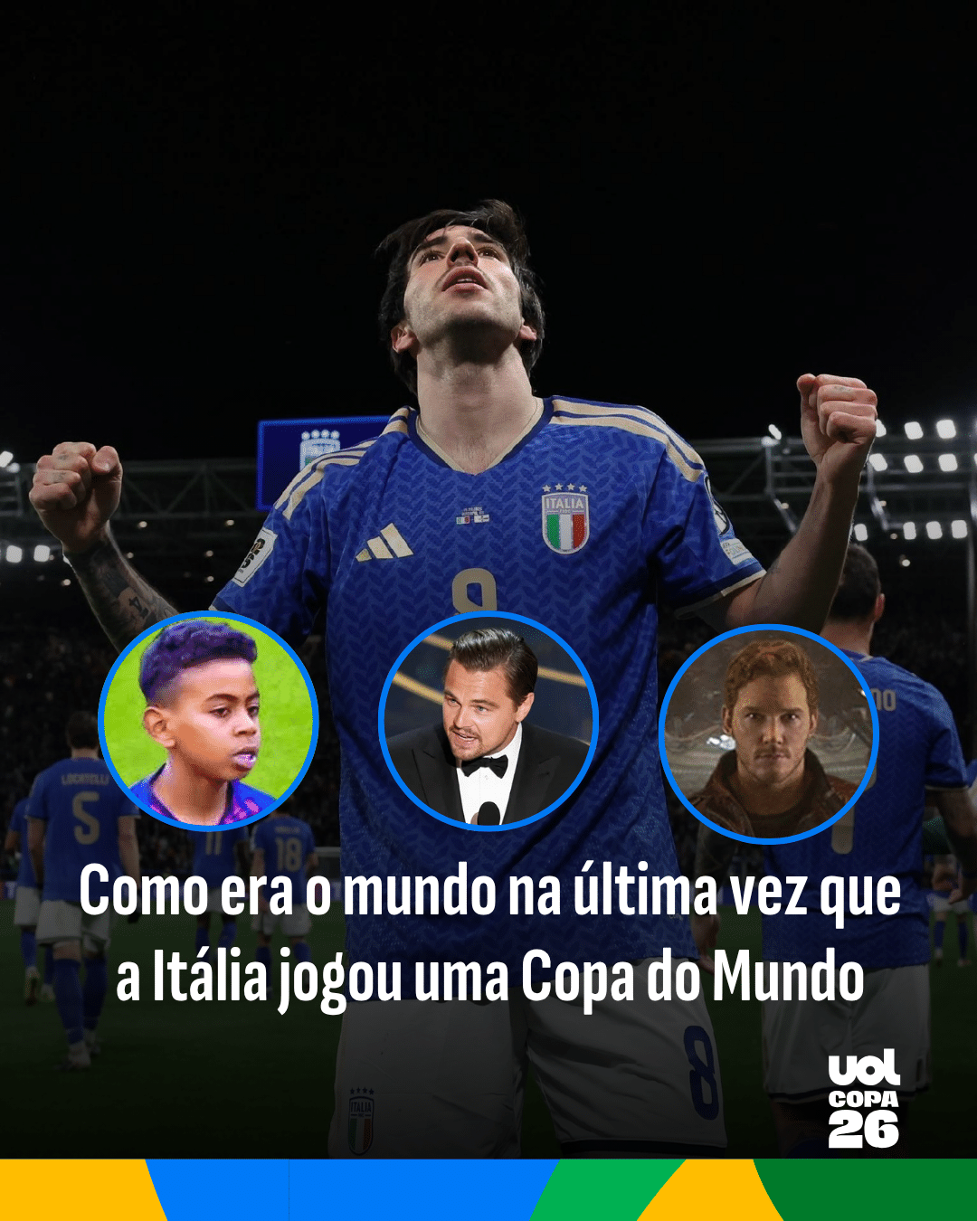 Como era o mundo na última vez que a Itália jogou uma Copa do Mundo