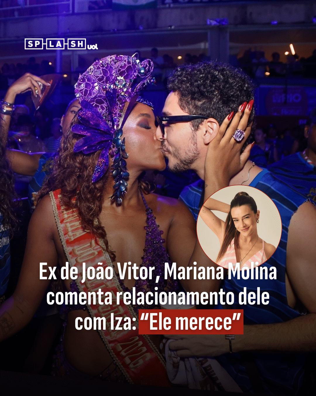Ex de João Vitor, Mariana Molina comenta relacionamento dele com Iza: 'Ele merece'